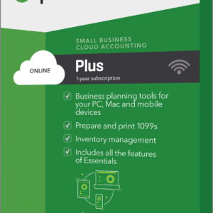 5 user – QuickBooks Online – Plus Edition – Enhanced Business Accounting Software (PC/Mac) – 1 Year with Unlimited Support